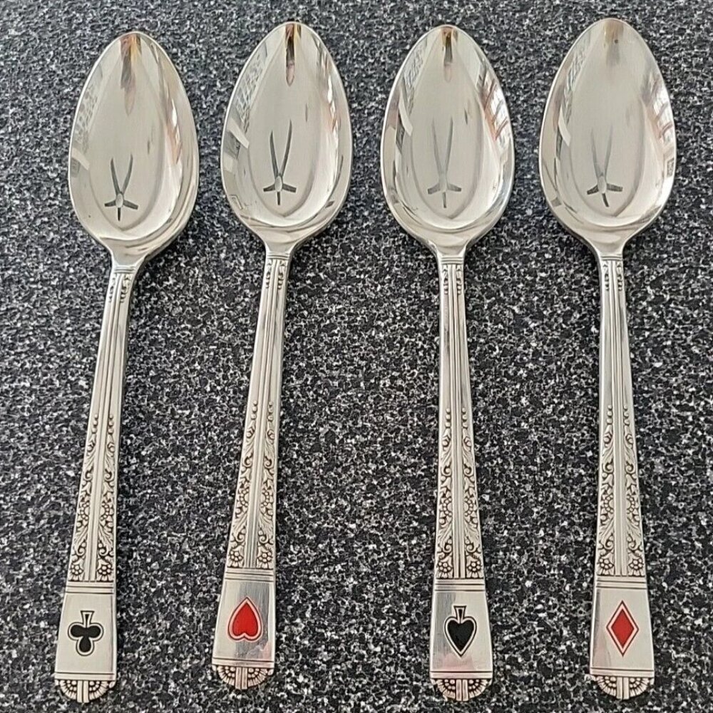 Tudor Plate Oneida Community 1937 Royal York 4 Bridge Set Teaspoons Rare